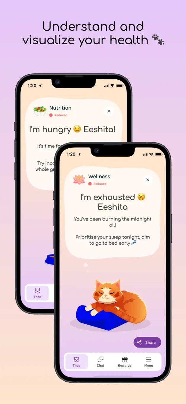 Thea app screen 2